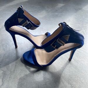Zara -TRAFALUC. Royal Blue Strappy High Heels